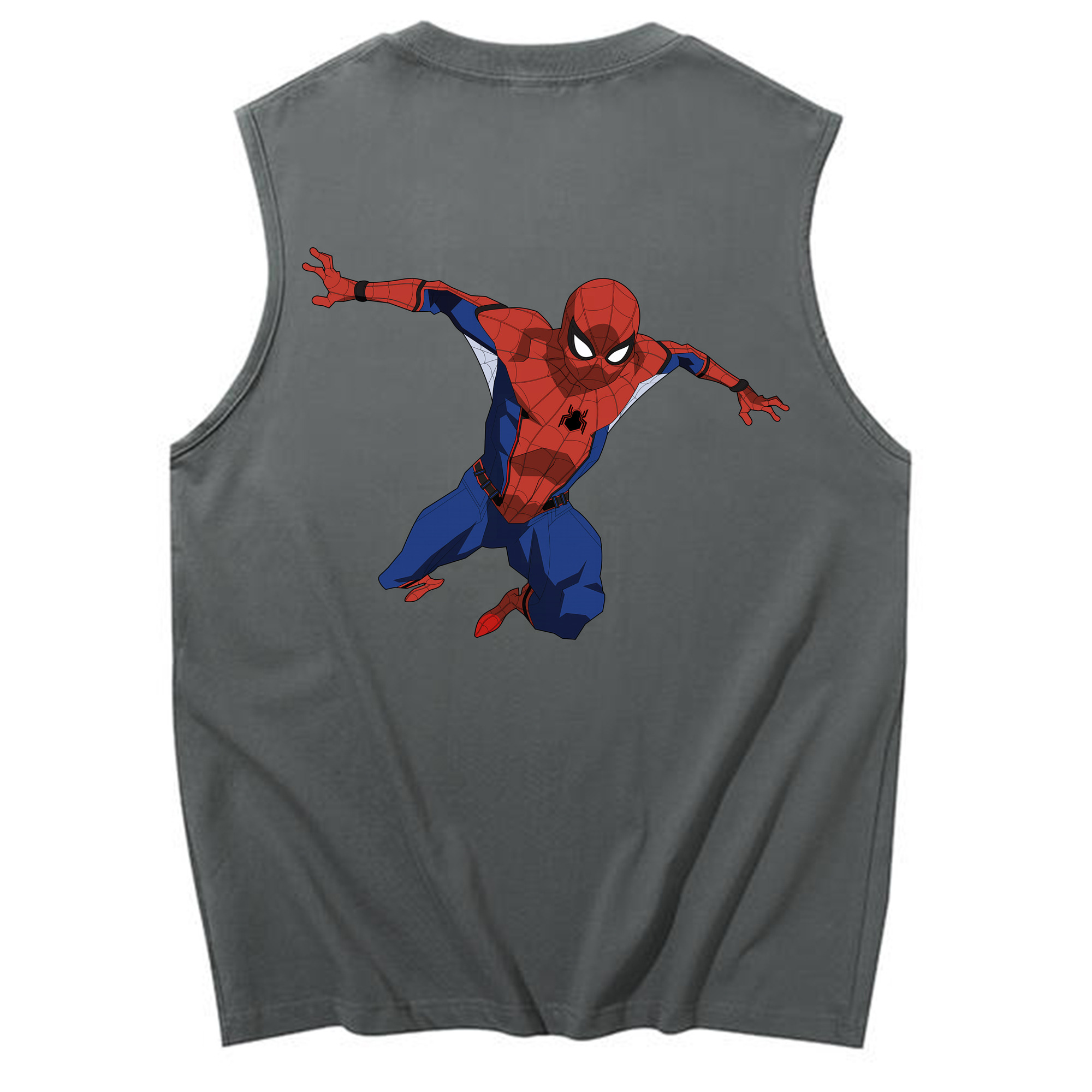 （画像用） Spider Man スパイダーマン コットン100％タンクトップ（背面プリント）